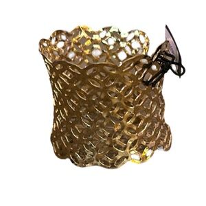 nOir Jewelry Gold Lace Bracelet